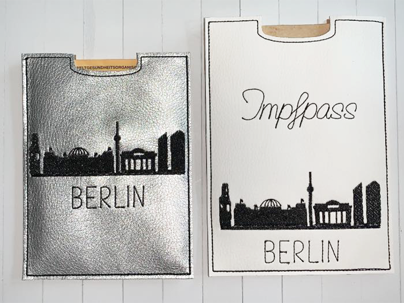 Impfpasshülle Berlin - ITH-Stickdatei